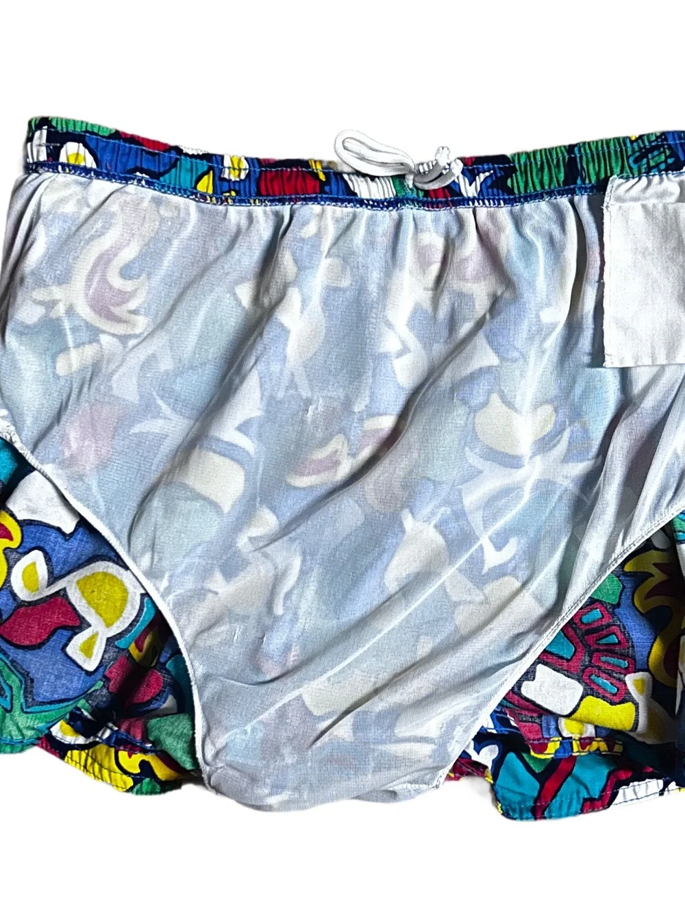 Sergio Valente ~ Men’s Large ~ USA ~ Vintage/ Retro ~ Multi-Colors ~ Swim Trunk